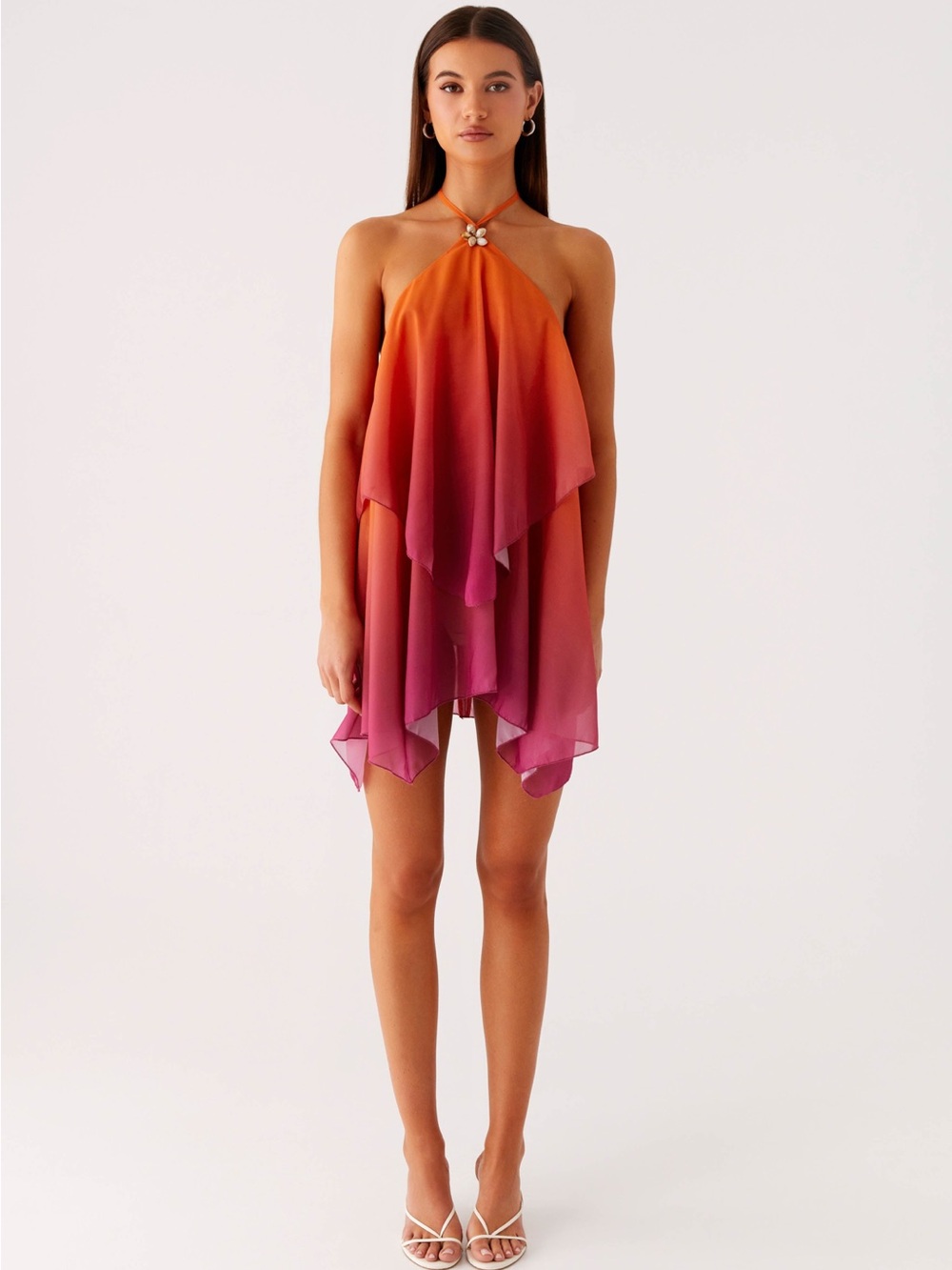 Peppermayo Twin Flame Mini Dress - Orange Gradient